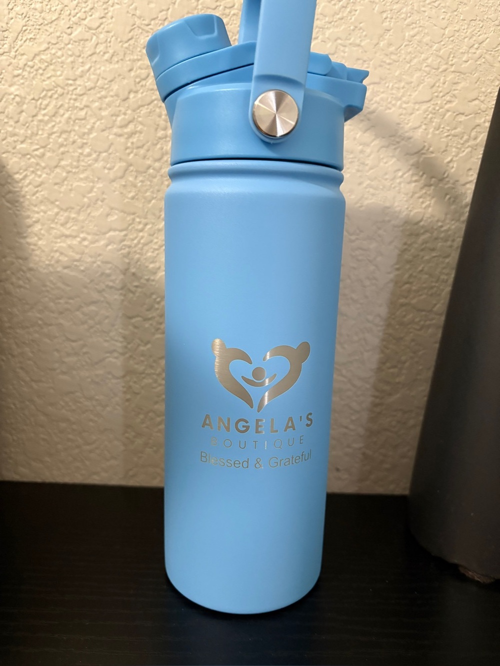 Angela's Boutique Blue Insulated Water Bottle